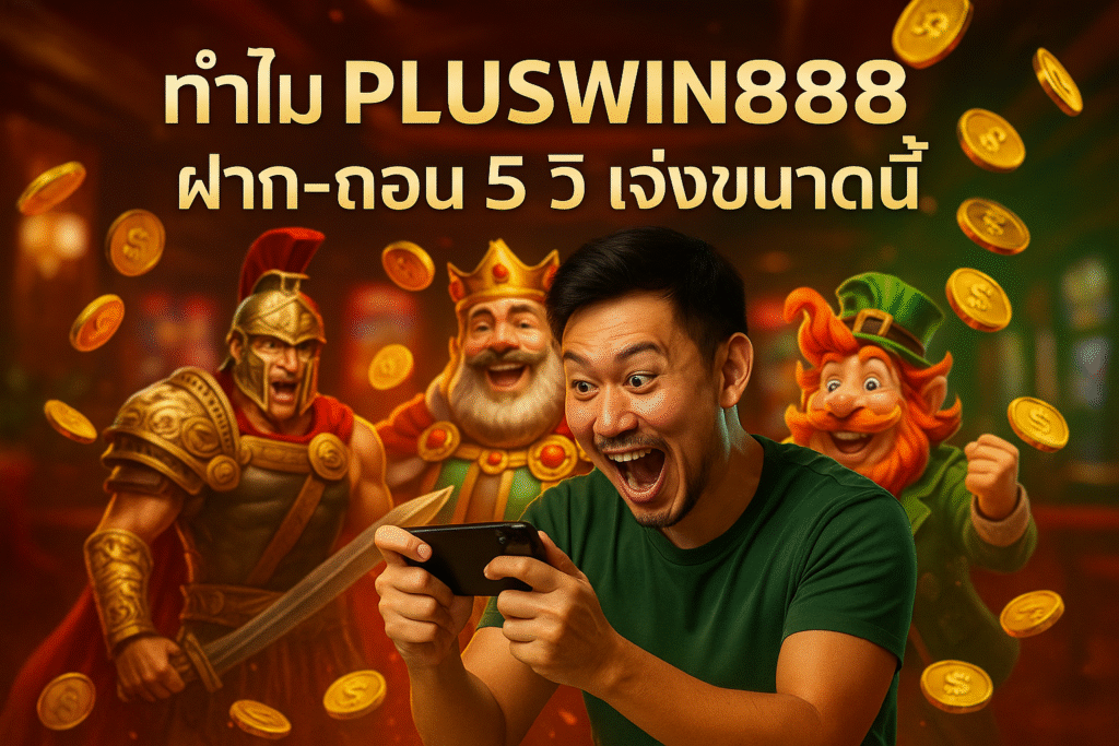 ทำไม PLUSWIN888 ฝาก‑ถอน 5 วิ เจ๋งขนาดนี้