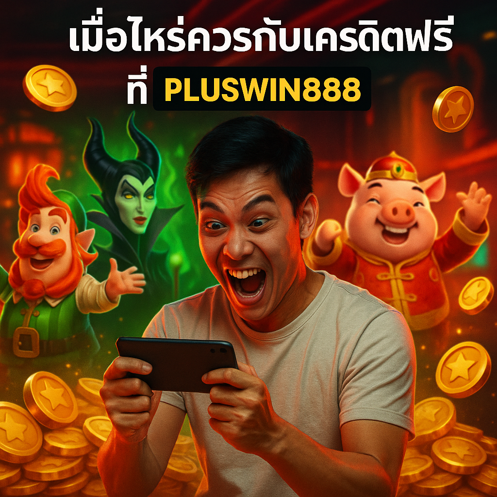 เมื่อไหร่ควรกดรับเครดิตฟรีที่ PLUSWIN888