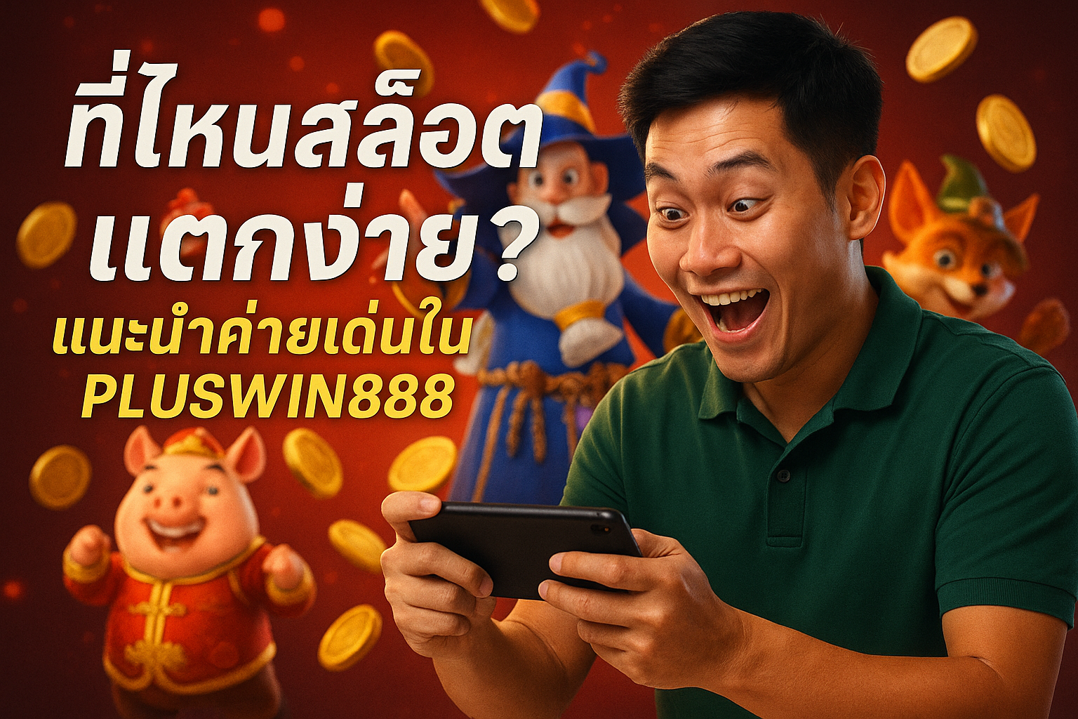 ที่ไหนสล็อตแตกง่าย? แนะนำค่ายเด่นใน PLUSWIN888